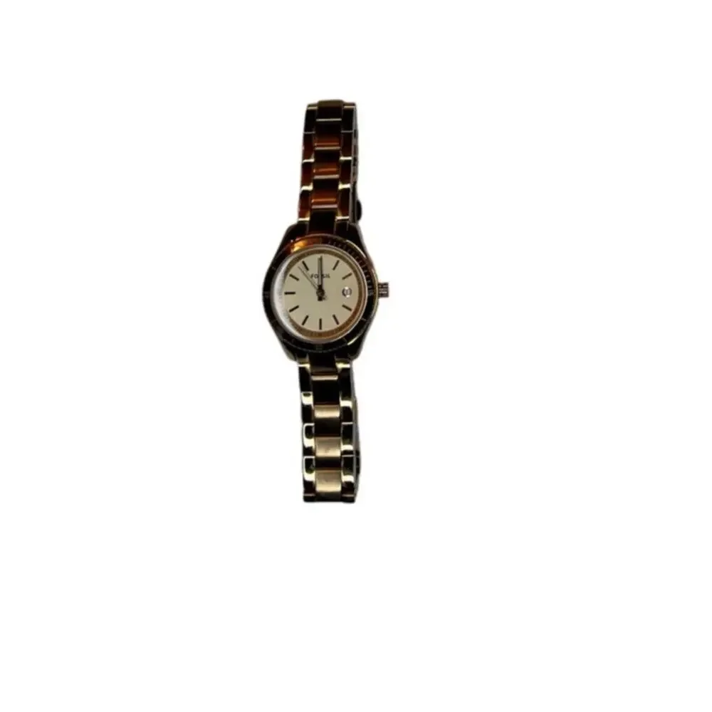 Vintage 1990s Fossil Rose-Tone Quartz Watch